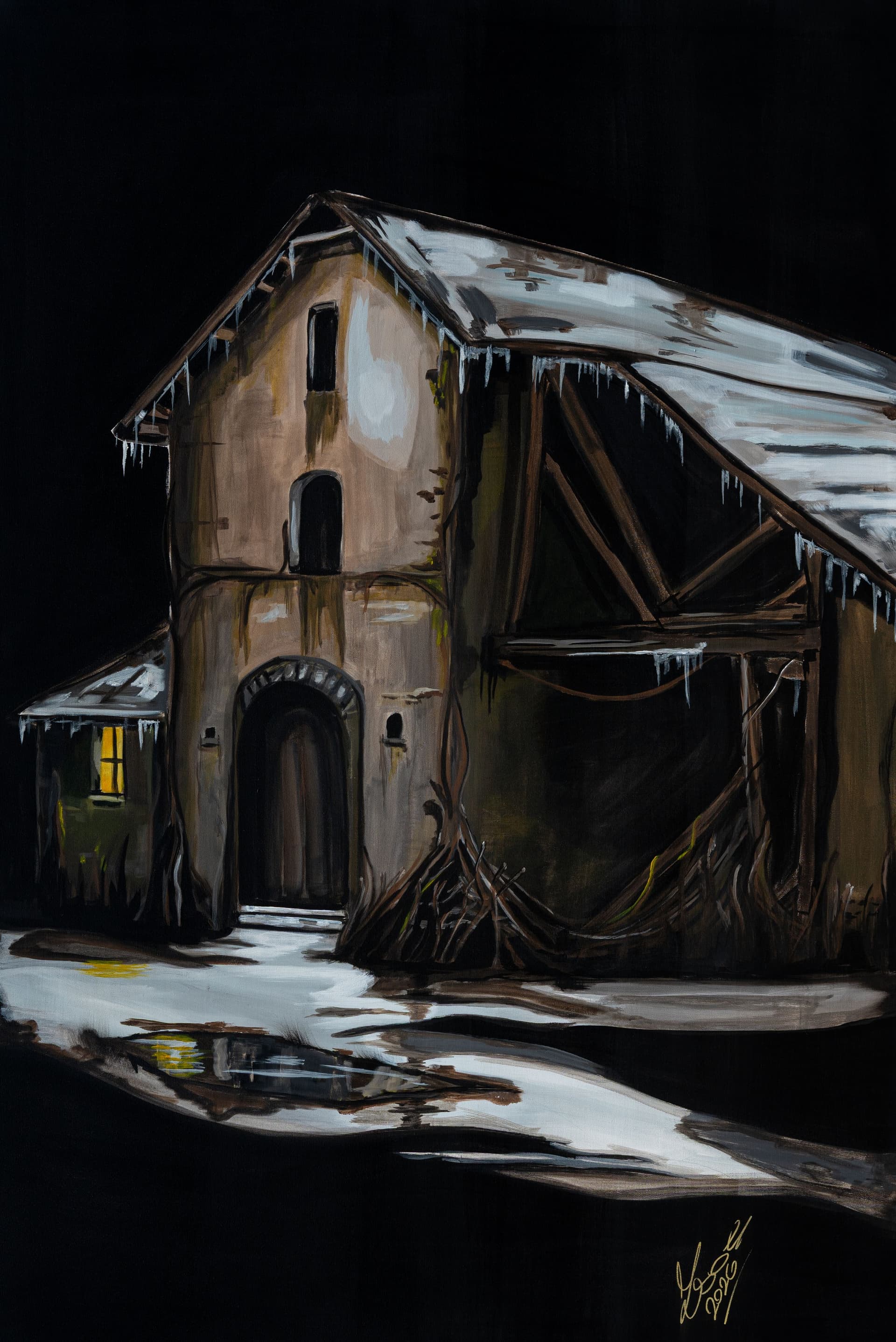 Egyedül — Zsoze festmény